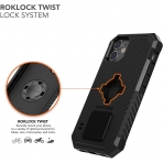 Rokform iPhone 12 Pro Manyetik Klf (MIL-STD-810G)-Black