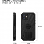 Rokform iPhone 12 Pro Max Manyetik Klf (MIL-STD-810G)-Black