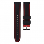 Rosa Schleife Samsung Gear S3 Silikon Kay-Black-Red