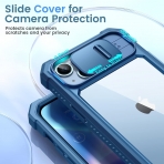 Ruky Apple iPhone 15 Plus Tam Korumal Klf -Blue
