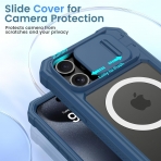 Ruky Apple iPhone 15 Pro Max Tam Korumal Klf -Blue