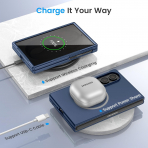 Ruky Galaxy Z Fold 8 MagSafe Ekran Koruyuculu K�l�f-Matte Blue