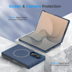 Ruky Galaxy Z Fold 8 MagSafe Ekran Koruyuculu K�l�f-Matte Blue