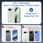 Ruky Google Pixel 11 / 11 Pro Gizlilik Caml� K�l�f-Clear