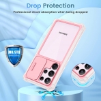 Ruky Samsung Galaxy S23 Ultra Tam Korumal Klf -Pink