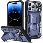 Ruky iPhone 14 Pro KickStandl Klf (MIL-STD-810G) -Blue