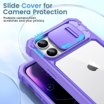 Ruky iPhone 14 Pro Max Tam Korumal Klf -Purple