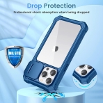 Ruky iPhone 14 Pro Tam Korumal Klf -Blue