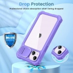 Ruky iPhone 14 Plus Tam Korumal Klf -Purple
