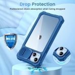 Ruky iPhone 14 Plus Tam Korumal Klf -Blue