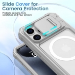 Ruky Apple iPhone 15 Pro Max Tam Korumal Klf -Gray