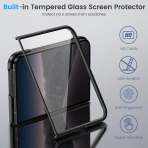Ruky iPhone Duo Manyetik Ekran Koruyuculu K�l�f-Black