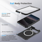 Ruky iPhone Duo Manyetik Ekran Koruyuculu K�l�f-Black