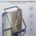 Ruky iPhone Duo Manyetik Ekran Koruyuculu K�l�f-Blue