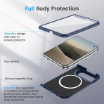 Ruky iPhone Duo Manyetik Ekran Koruyuculu K�l�f-Blue