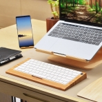 SAMDI Apple Kablosuz Klavye Stand-Orange Bamboo
