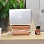 SAMDI Wood Laptop Stand-Black Walnut