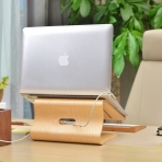 SAMDI Wood Laptop Stand-White Birch