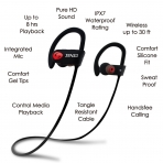 SENSO Bluetooth Kancal Kulaklk-Red