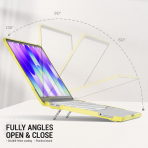 SEYMAC Katlanabilir Standl� MacBook Neo K�l�f� (13 �n�)-Yellow