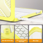 SEYMAC Katlanabilir Standl� MacBook Neo K�l�f� (13 �n�)-Yellow