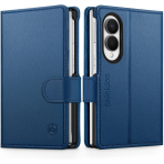 SHIELDON Galaxy Z Fold 8 Deri C�zdanl� K�l�f-Royal Blue