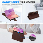 SHIELDON Galaxy Z Fold 8 Deri C�zdanl� K�l�f-Retro Coffee