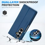 SHIELDON Galaxy Z Fold 8 Ultra Deri C�zdanl� K�l�f-Royal Blue