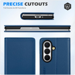 SHIELDON Galaxy Z Fold 8 Ultra Deri C�zdanl� K�l�f-Royal Blue