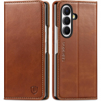 SHIELDON Galaxy Z Fold 8 Ultra Deri C�zdanl� K�l�f-Retro Brown