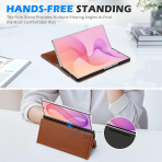 SHIELDON Galaxy Z Fold 8 Ultra Deri C�zdanl� K�l�f-Retro Brown