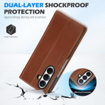 SHIELDON Galaxy Z Fold 8 Ultra Deri C�zdanl� K�l�f-Retro Brown