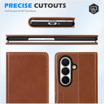 SHIELDON Galaxy Z Fold 8 Ultra Deri C�zdanl� K�l�f-Retro Brown