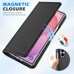 SHIELDON Galaxy Z Fold 8 Ultra Deri C�zdanl� K�l�f-Black