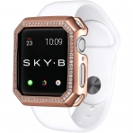 SKYB Deco Halo Serisi Apple Watch Koruyucu Klf (42mm)-Rose Gold