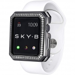 SKYB Deco Halo Serisi Apple Watch Koruyucu Klf (38mm)-Gunmetal