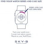 SKYB Halo Serisi Apple Watch Koruyucu Klf (40mm)-Silver