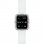 SKYB Pave Points Serisi Apple Watch Koruyucu Klf (44mm)-Silver