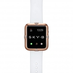 SKYB Pave Points Serisi Apple Watch Koruyucu Klf (38mm)-Rose Gold