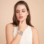 SKYB Pave Points Serisi Apple Watch Koruyucu Klf (40mm)-Rose Gold