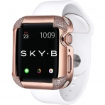 SKYB Pave Serisi Apple Watch Koruyucu Klf (42mm)-Rose Gold