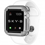 SKYB Pave Serisi Apple Watch Koruyucu Klf (40mm)-Silver