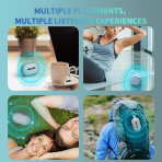 SOWO Kablosuz Tanabilir Kk Hoparlr-Blue