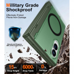 SPIDERCASE Galaxy Z Fold 8 MagSafe Uyumlu K�l�f-Dark Green