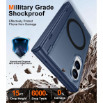 SPIDERCASE Galaxy Z Fold 8 MagSafe Uyumlu K�l�f-Blue