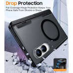 SPIDERCASE Galaxy Z Fold 8 Standl� Tam Korumal� K�l�f-Black