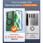SPIDERCASE Galaxy Z Fold 8 Ultra MagSafe Uyumlu K�l�f-Dark Green
