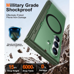 SPIDERCASE Galaxy Z Fold 8 Ultra MagSafe Uyumlu K�l�f-Dark Green