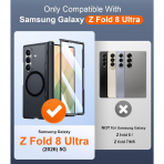 SPIDERCASE Galaxy Z Fold 8 Ultra MagSafe Uyumlu K�l�f-Black