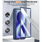 SPIDERCASE Galaxy Z Fold 8 Ultra Standl� Korumal� K�l�f-Blue